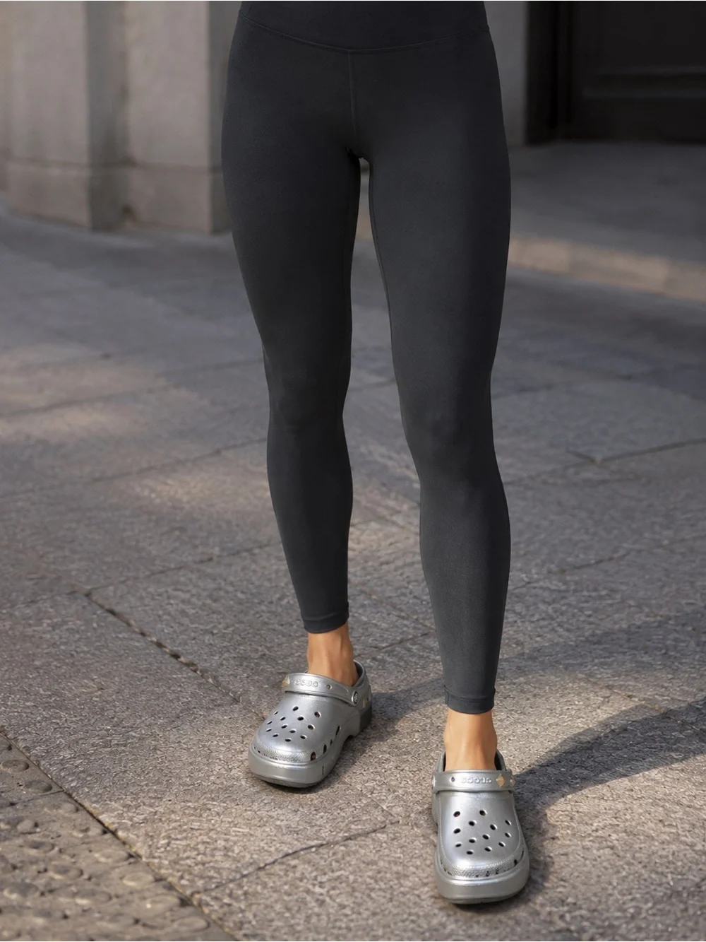 CROCS Metallic Silver Comfort Clog